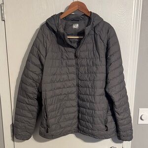 32 Degrees Gray Puffer Hooded Jacket
